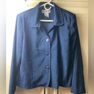 Jessica Howard , Women’s, 16, navy blue, Button up blazer, button in back, fun